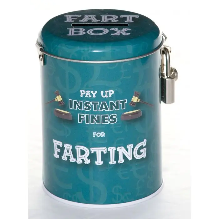 Hucha con Texto en inglés Pay Up Instant Fines For Farting Boxer Gifts 