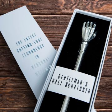 Gentlemans Ball Scratcher In A White Gift Box