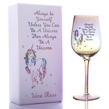Lustre Wine Glass - Be A Unicorn