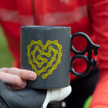 Bike Mug - Heart Chain (14oz)