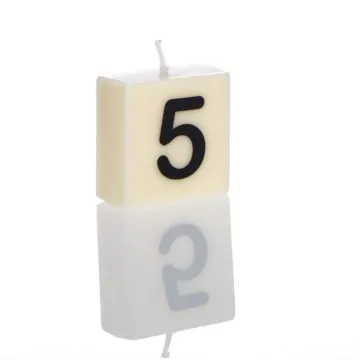 "5" Numbered Candle
