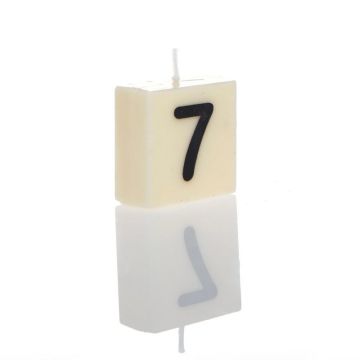 "7" Numbered Candle