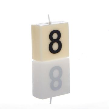 "8" Numbered Candle