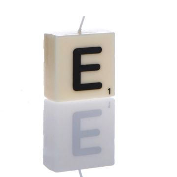 "E" Letter Candle