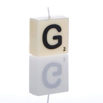 "G" Letter Candle