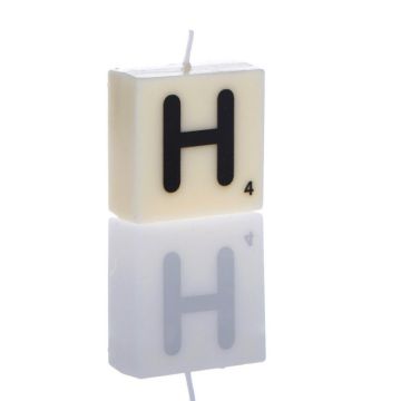 "H" Letter Candle