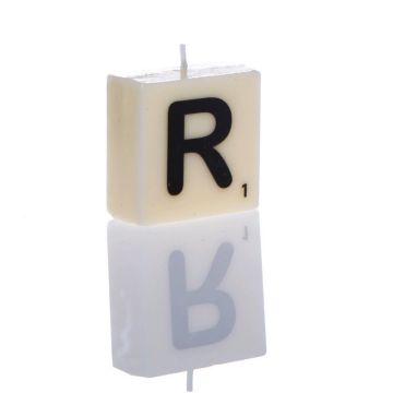 "R" Letter Candle