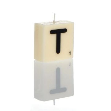 "T" Letter Candle