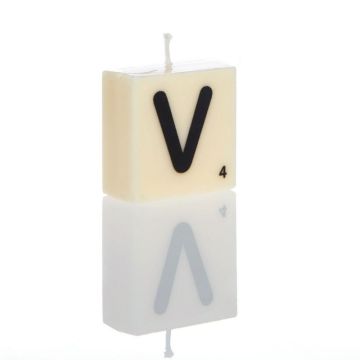 "V" Letter Candle