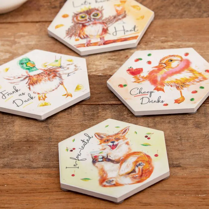 Ceramic outlet coaster set