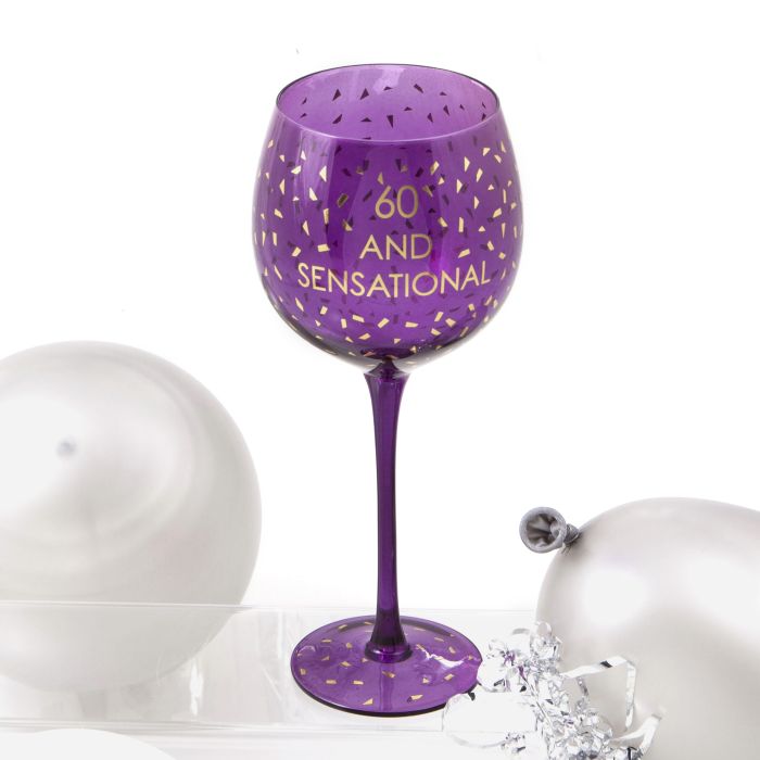 Opulent Wine Glass - Age 60 main product photo