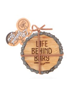 Bike Chain Coaster S/2 - Bars And Getawy