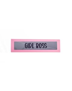 Wooden Desk Sign - Girl Boss