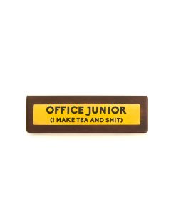 Wooden Desk Sign - Office Junior