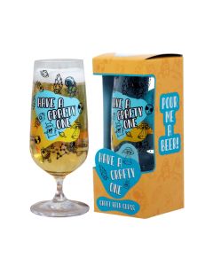 A Crafty One - Craft Beer Glass 
