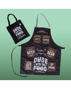 Mans Canvas Apron - Love My Meat