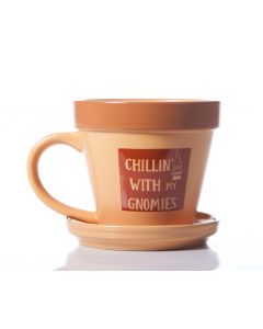Plant Pot Mug - Chillin With My Gnomies