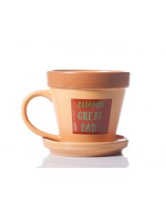 Plant Pot Mug - Bloomin Great Dad