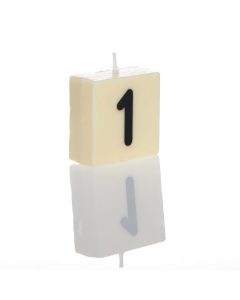 "1" Numbered Candle