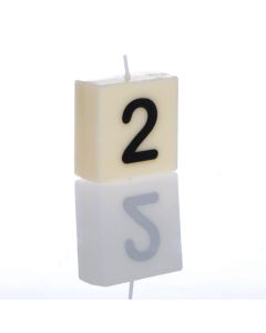 "2" Numbered Candle