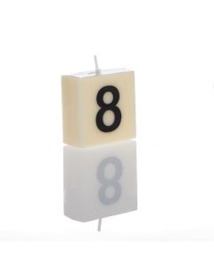 "8" Numbered Candle