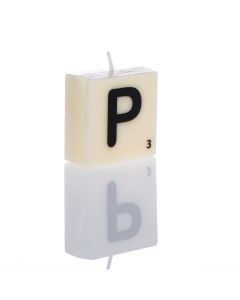 "P" Letter Candle