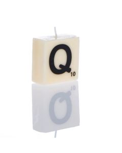 "Q" Letter Candle