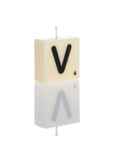 "V" Letter Candle